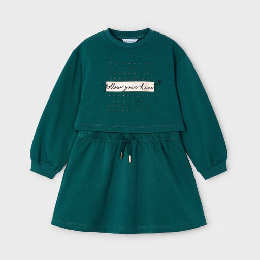 Mayoral 2Pc Knit Dress - Botella