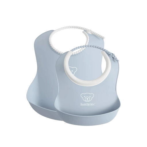 BABYBJÖRN Feeding Bib Set - Powder Blue