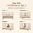 Dadada Soho 3-in-1 Crib - Almond Milk/Walnut