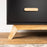 Dadada Soho 5-Drawer Dresser - Black/Natural (2box)
