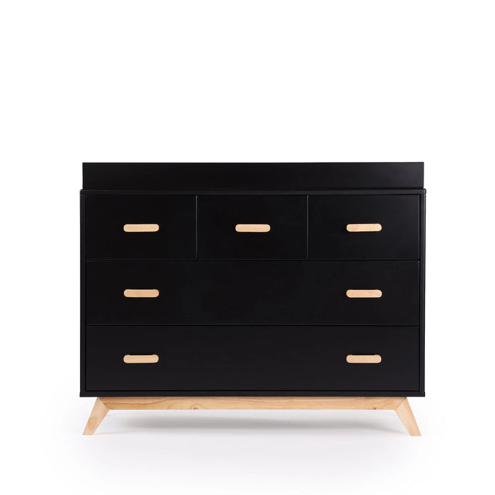 Dadada Soho 5-Drawer Dresser - Black/Natural (2box)