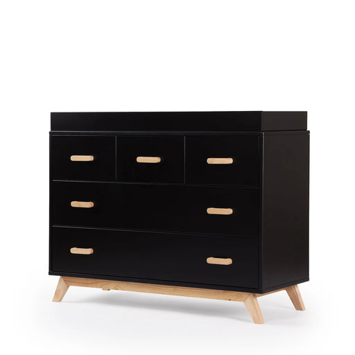 Dadada Soho 5-Drawer Dresser - Black/Natural (2box)
