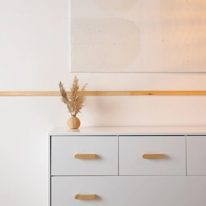 Dadada Soho 5-Drawer Dresser - White/Natural (2box)