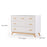 Dadada Soho 5-Drawer Dresser - White/Natural (2box)