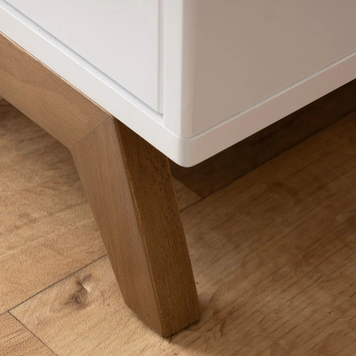 Dadada Soho 5-Drawer Dresser - White/Walnut (2box)