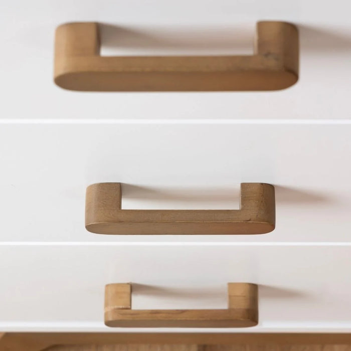 Dadada Soho 5-Drawer Dresser - White/Walnut (2box)