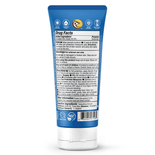 Badger Sport Clear Zinc Kid Sunscreen SPF40 87ml