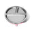 Avanchy Stainless Steel Round Divided Plate - Pink