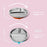 Avanchy Stainless Steel Silicone Round Divided Plate - Pink