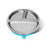 Avanchy Stainless Steel Round Divided Plate - Blue