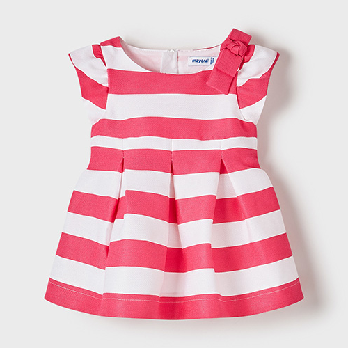 Mayoral Stripes Dress - Fucsia (1913-52)