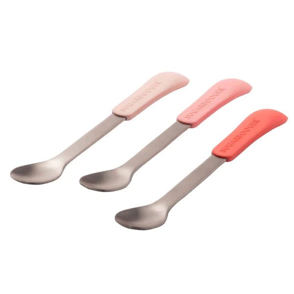 Sugarbooger Lil Bitty Spoon - Sweet Pink 3pk A1360