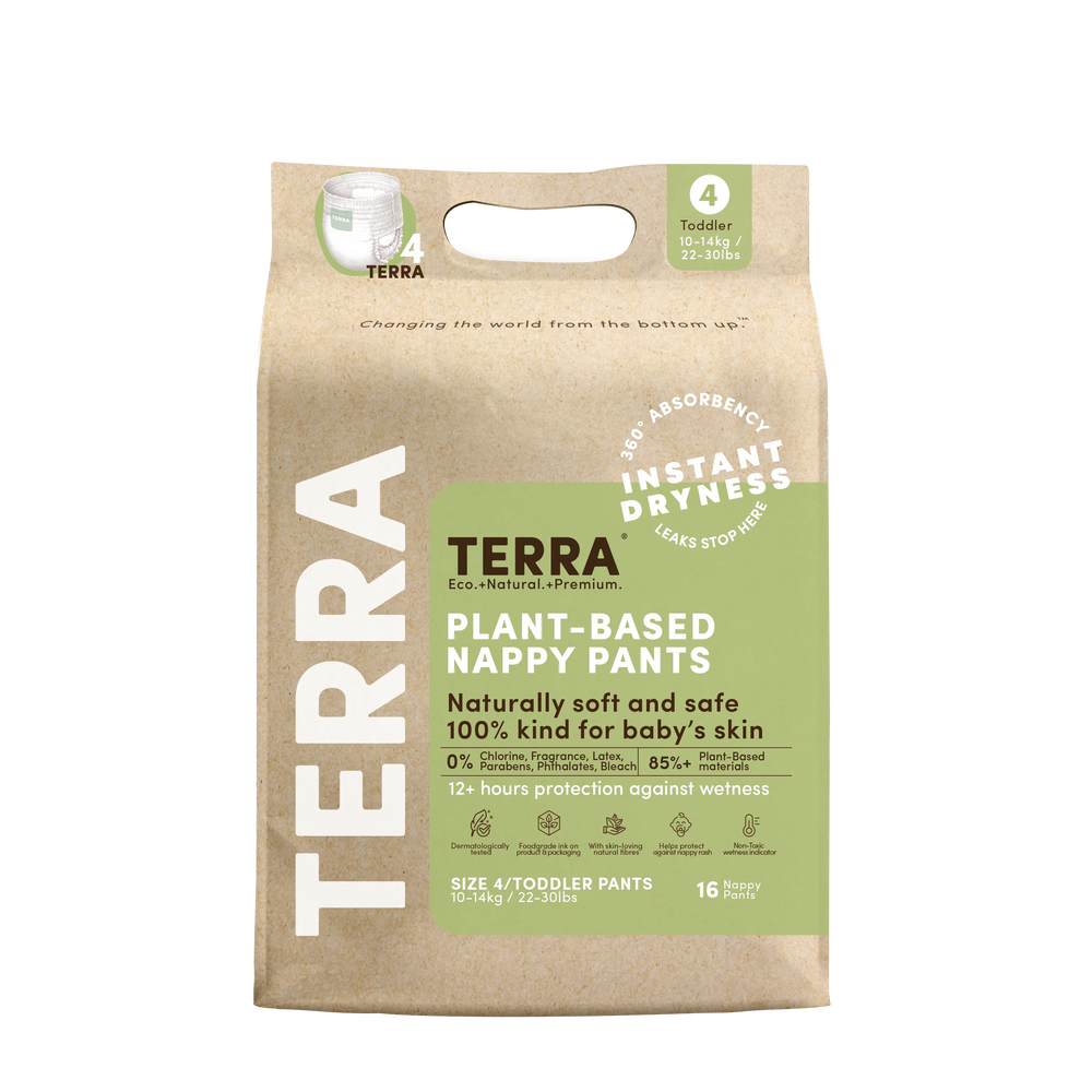 Terra Toddler Pull-Up Pants Size 4 (22-30lbs/10-14kg) - 16PC
