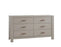 Natart Toscano King Dresser - Dove