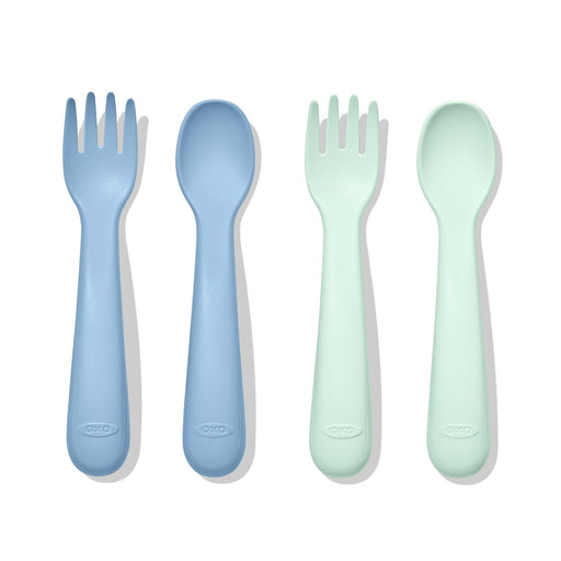 Oxo Plastic Fork & Spoon - Opal&Dusk