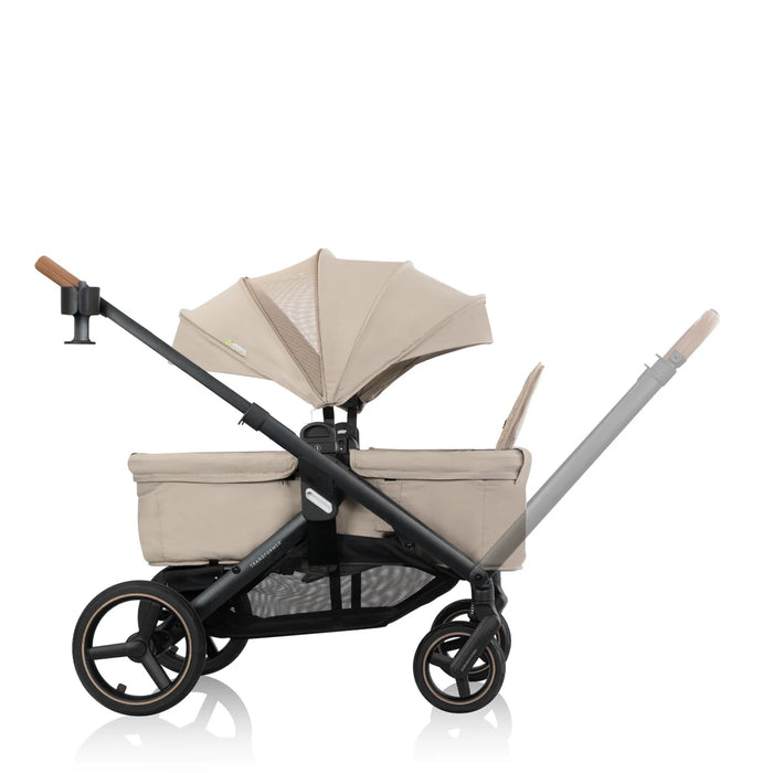 Evenflo Transformer Stroller to Wagon Travel System - Travertine