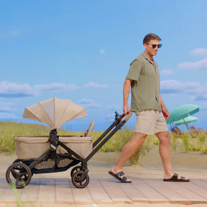 Evenflo Transformer Stroller to Wagon Travel System - Travertine