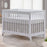 Natart Tulip Metro Convertible Crib and 3 Drawer Dresser XL - White (MARKHAM STORE PICK UP ONLY)