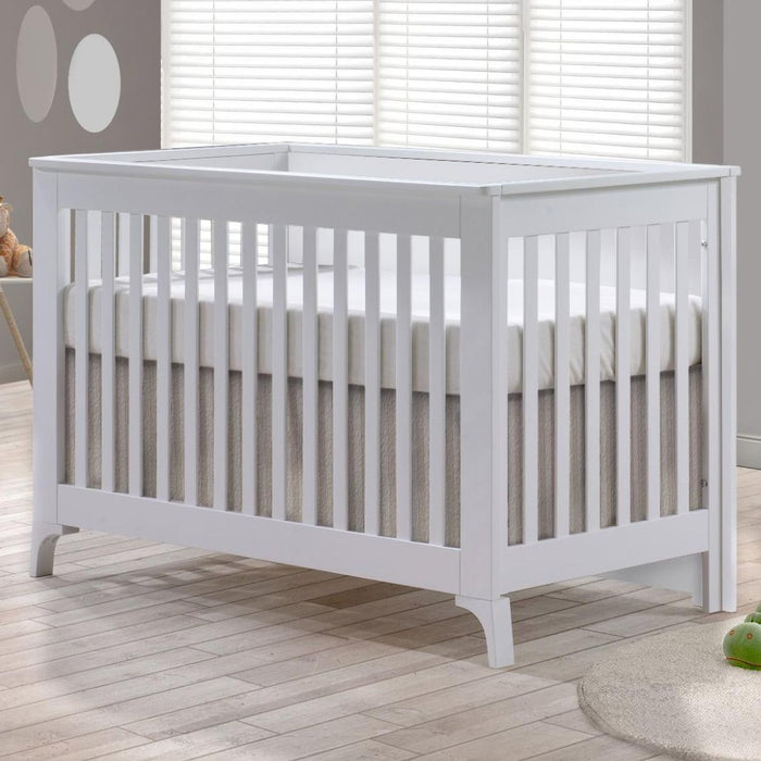 Natart Tulip Metro Convertible Crib and 3 Drawer Dresser XL - White (MARKHAM STORE PICK UP ONLY)