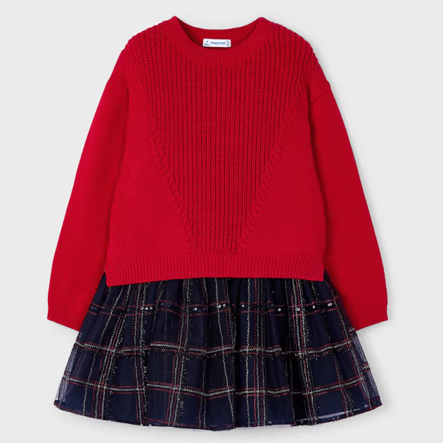 Mayoral Dress - Guinda