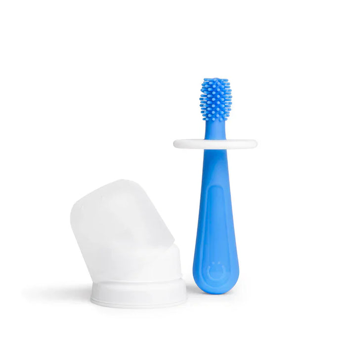 Ubbi Silicone Training Toothbrush + Case - Polaris