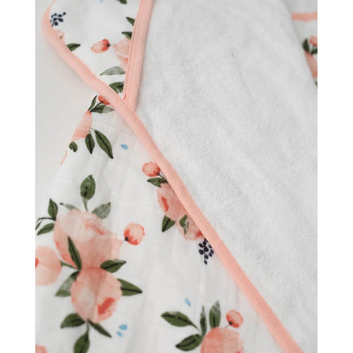 Little Unicorn Toddler Hooded Towel - Watercolor Roses