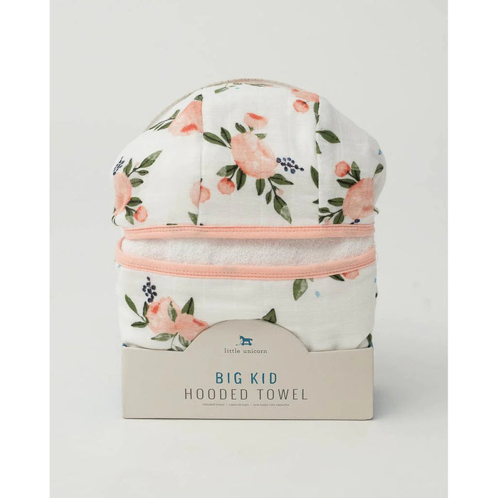 Little Unicorn Toddler Hooded Towel - Watercolor Roses