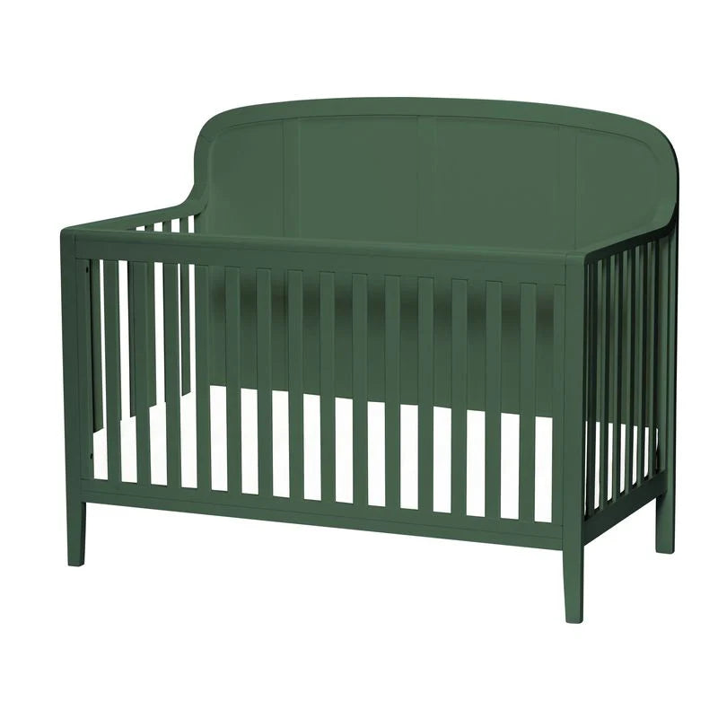 Little Seeds Briar Headboard Crib - Bottle Green Paint