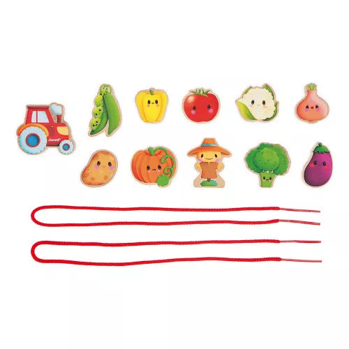 Janod Farm: Thread-Your-Own Vegetables Beads