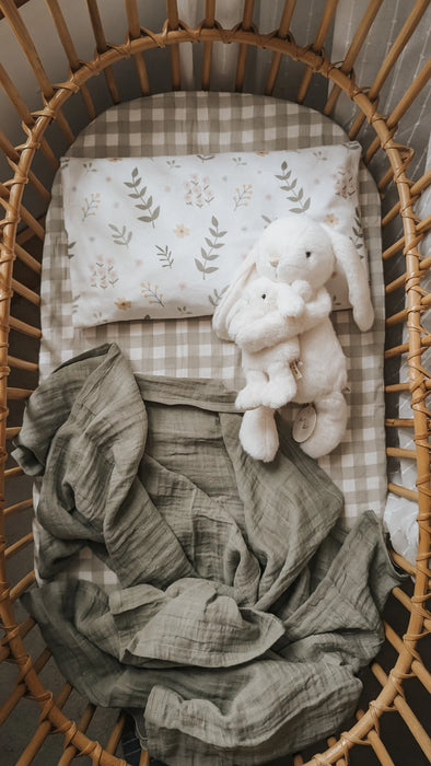 Veille Children's Pillowcase - Field Flowers + Maovic Mini Buckwheat Hull Pillow