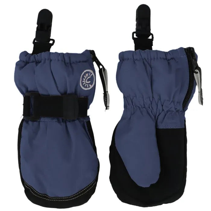 Calikids Mitten with Clips - Blue W0122