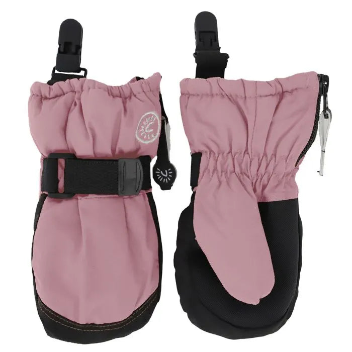 Calikids Mitten with Clips - Pink Lilas W0122