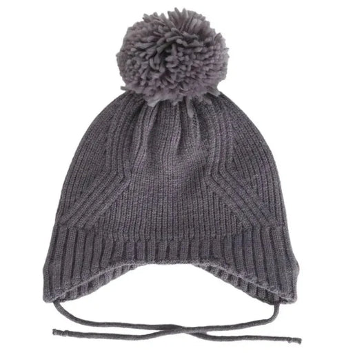 Calikids Winter Knit Windproof Hat - Titanium