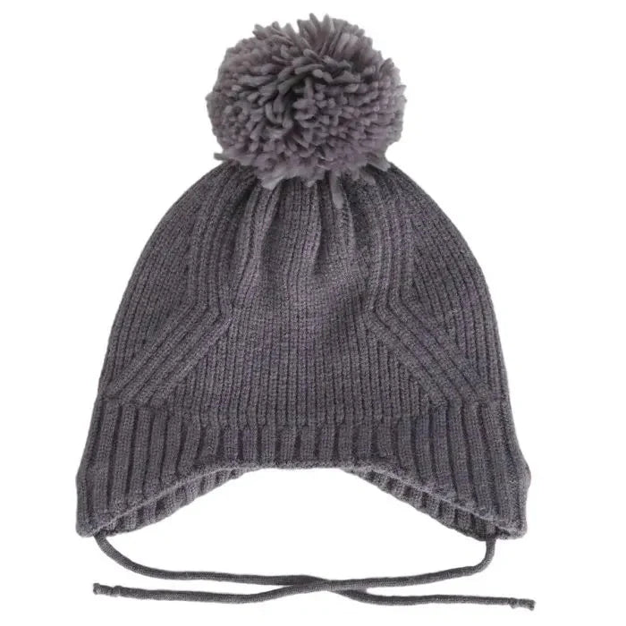 Calikids Winter Knit Windproof Hat - Titanium