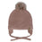 Calikids Winter Knit Hat One PomPom - Rose Dust