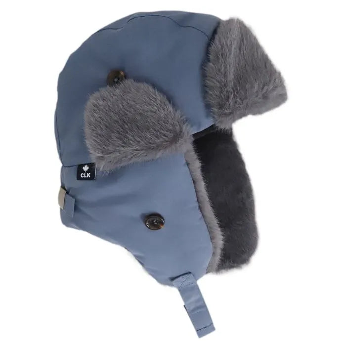 Calikids Winter Fur Aviator Hat - Blue Stone W2523
