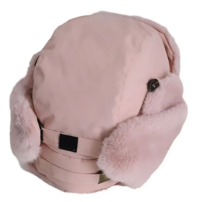 Calikids Winter Fur Aviator Hat - Rose W2523