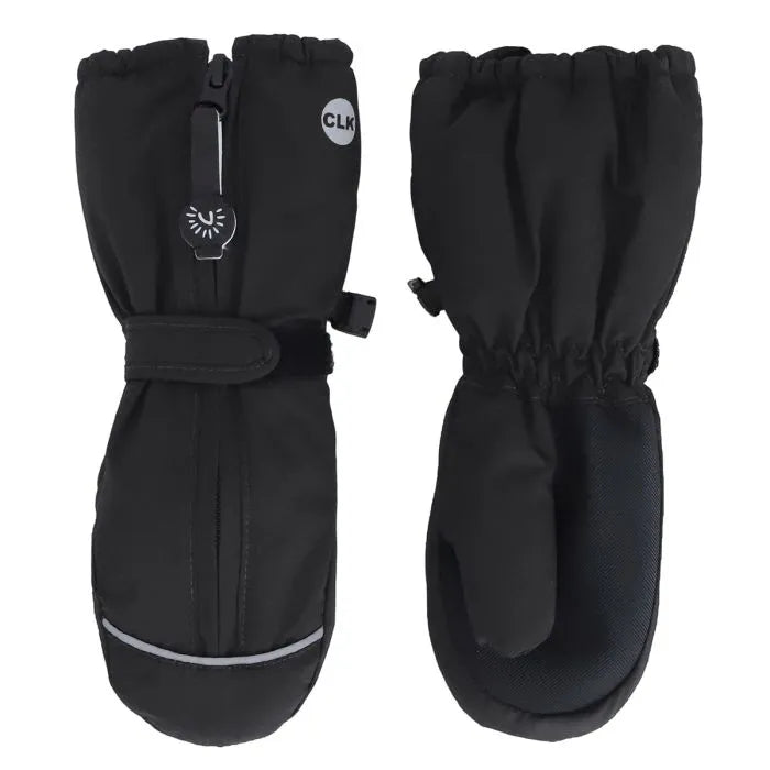 Calikids Front Zip Waterproof Mitten - Black W2599