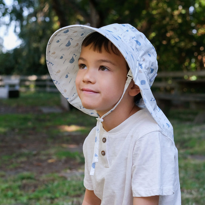 Jan & Jul Cotton Xplorer Hat - Whale Tales