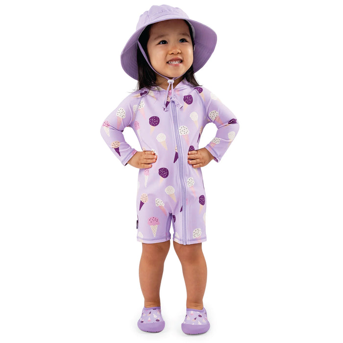 Jan & Jul UV Jumpsuit - Lavender Ice Cream