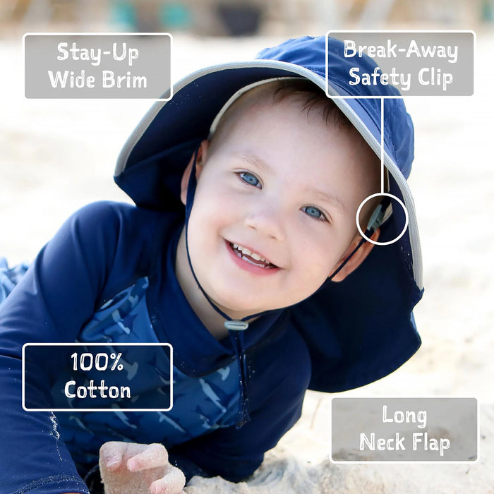 Jan & Jul Cotton Xplorer Hat - Whale Tales