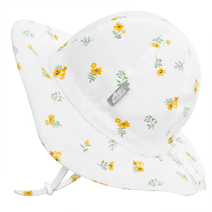Jan & Jul Cotton Floppy Hat - Yellow Flower