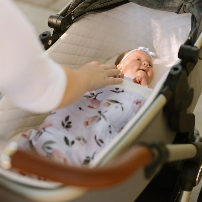 Little Unicorn Organic Cotton Muslin Baby Quilt - Watercolor Floret2