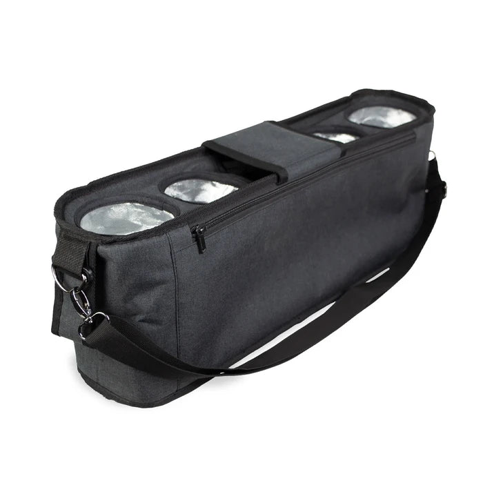 WonderFold Parent Console w/ 4 Cup Holders - Black