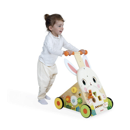 Janod Wooden Rabbit Multi-Activity Cart 03326