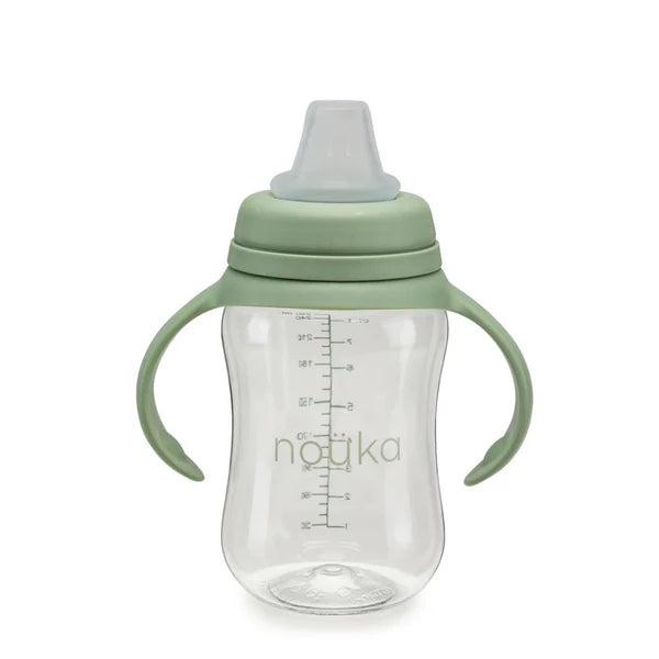 Nouka Soft Spout Sippy Cup 8oz - Moss 4M+