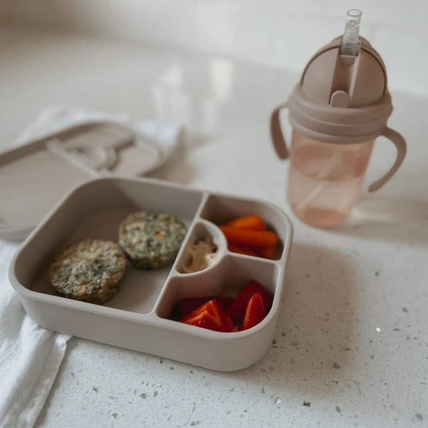 Nouka Non-Spill Weighted Straw Cup 9oz - Deep Ocean 6M+