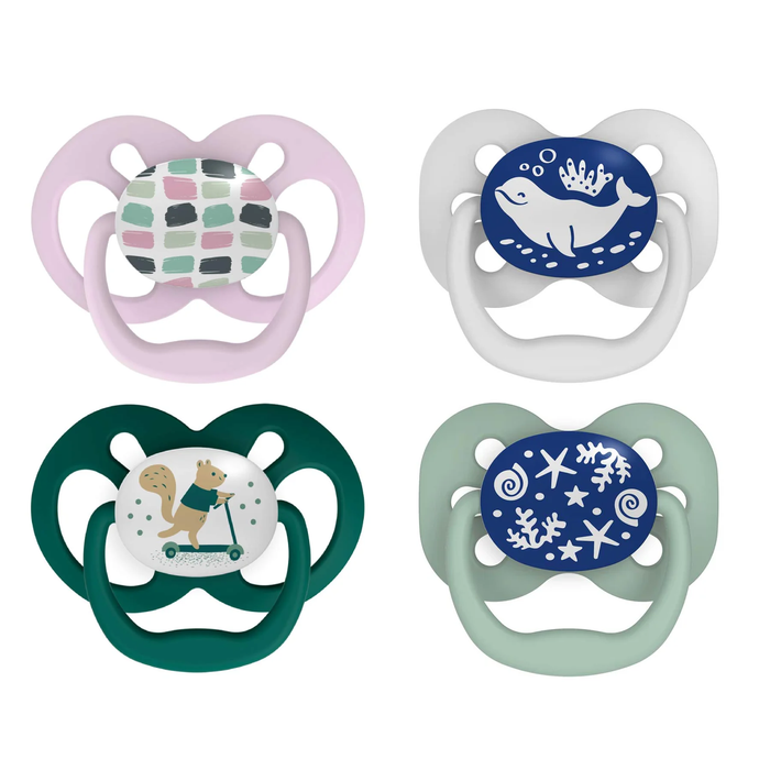 Dr Brown's Advantage Pacifer Stage2 - Scooter Squirrel And Glow In The Dark Blue Ocean