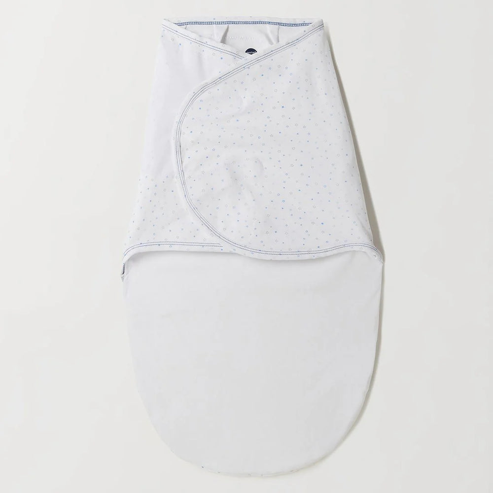 Nested Bean Swaddle Classic - Stardust Blue 0-6M