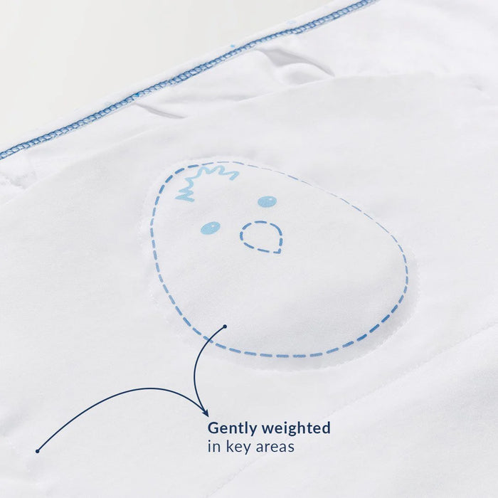 Nested Bean Swaddle Classic - Stardust Blue 0-6M